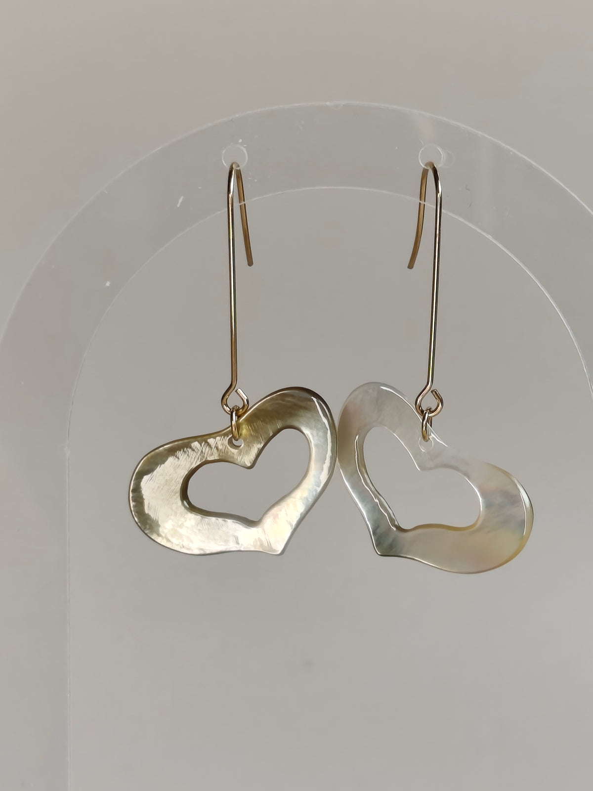Cœur de Nacre — Boucles d'Oreilles Cœurs