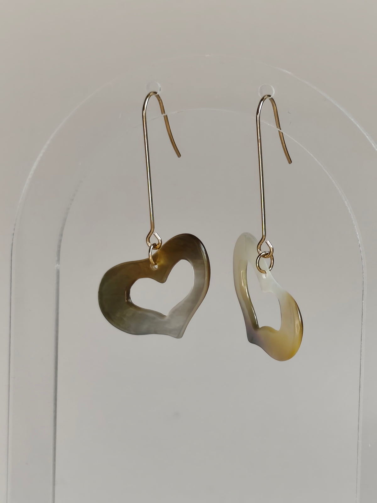 Cœur de Nacre — Boucles d'Oreilles Cœurs