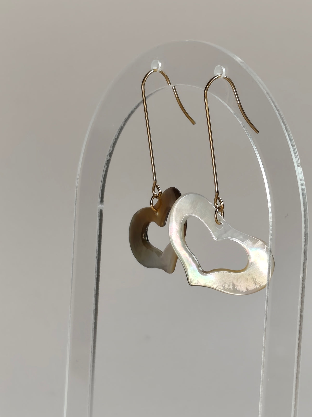 Cœur de Nacre — Boucles d'Oreilles Cœurs