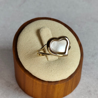 Cœur de Nacre — Bague Cœur Lumineux