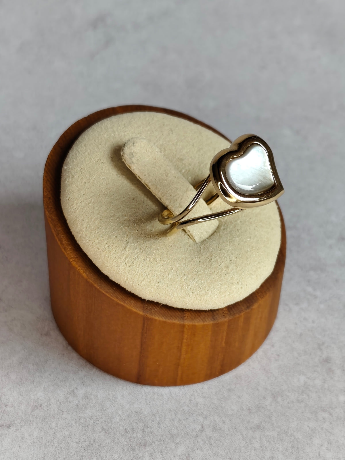 Cœur de Nacre — Bague Cœur Lumineux