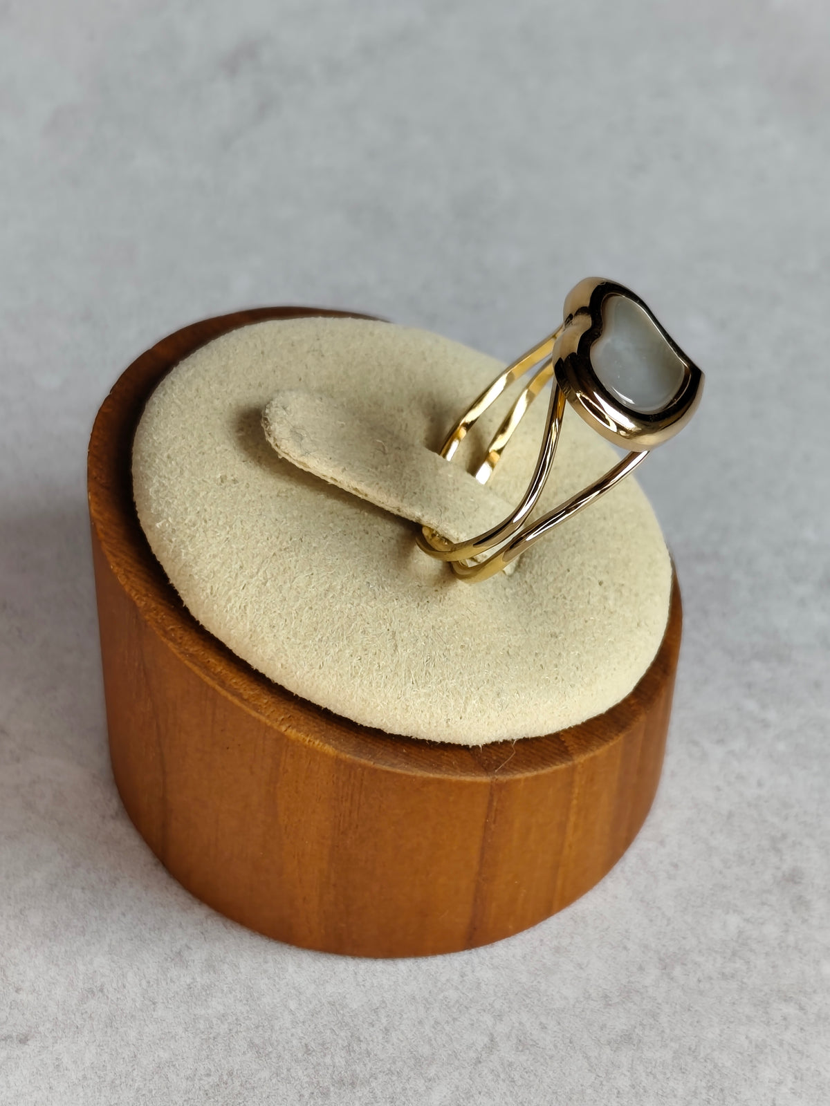 Cœur de Nacre — Bague Cœur Lumineux