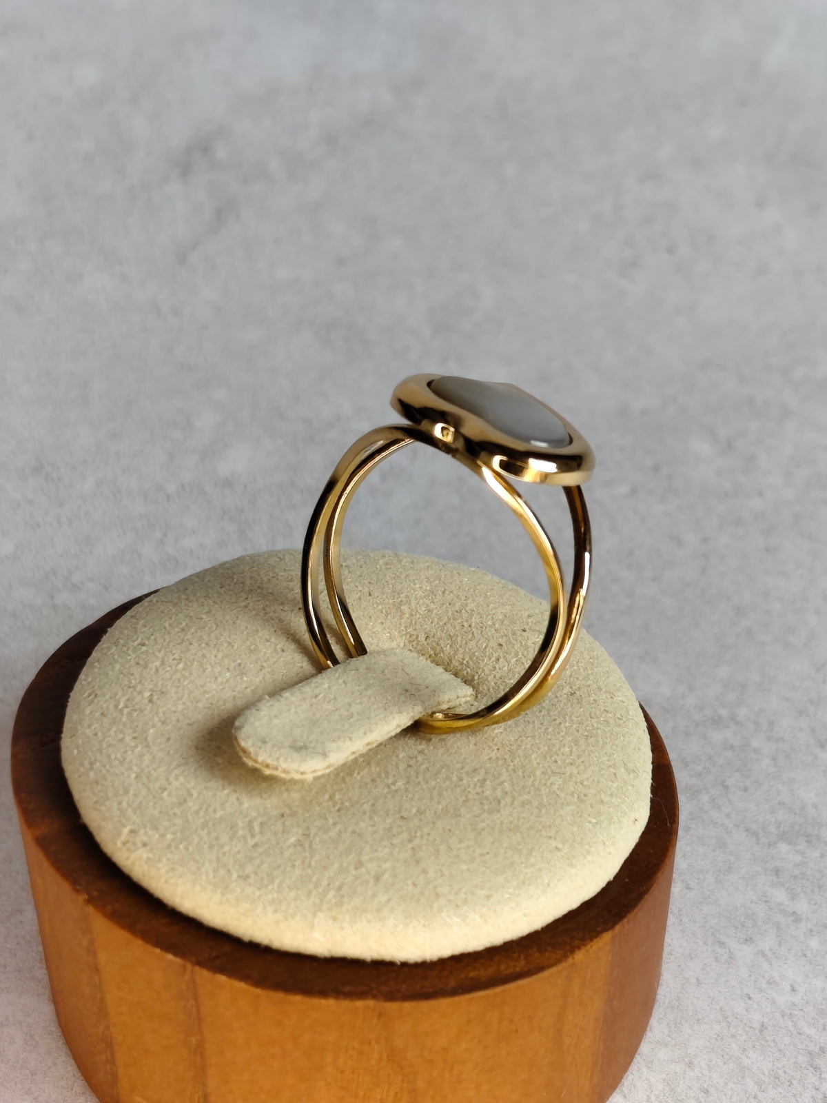 Cœur de Nacre — Bague Cœur Lumineux
