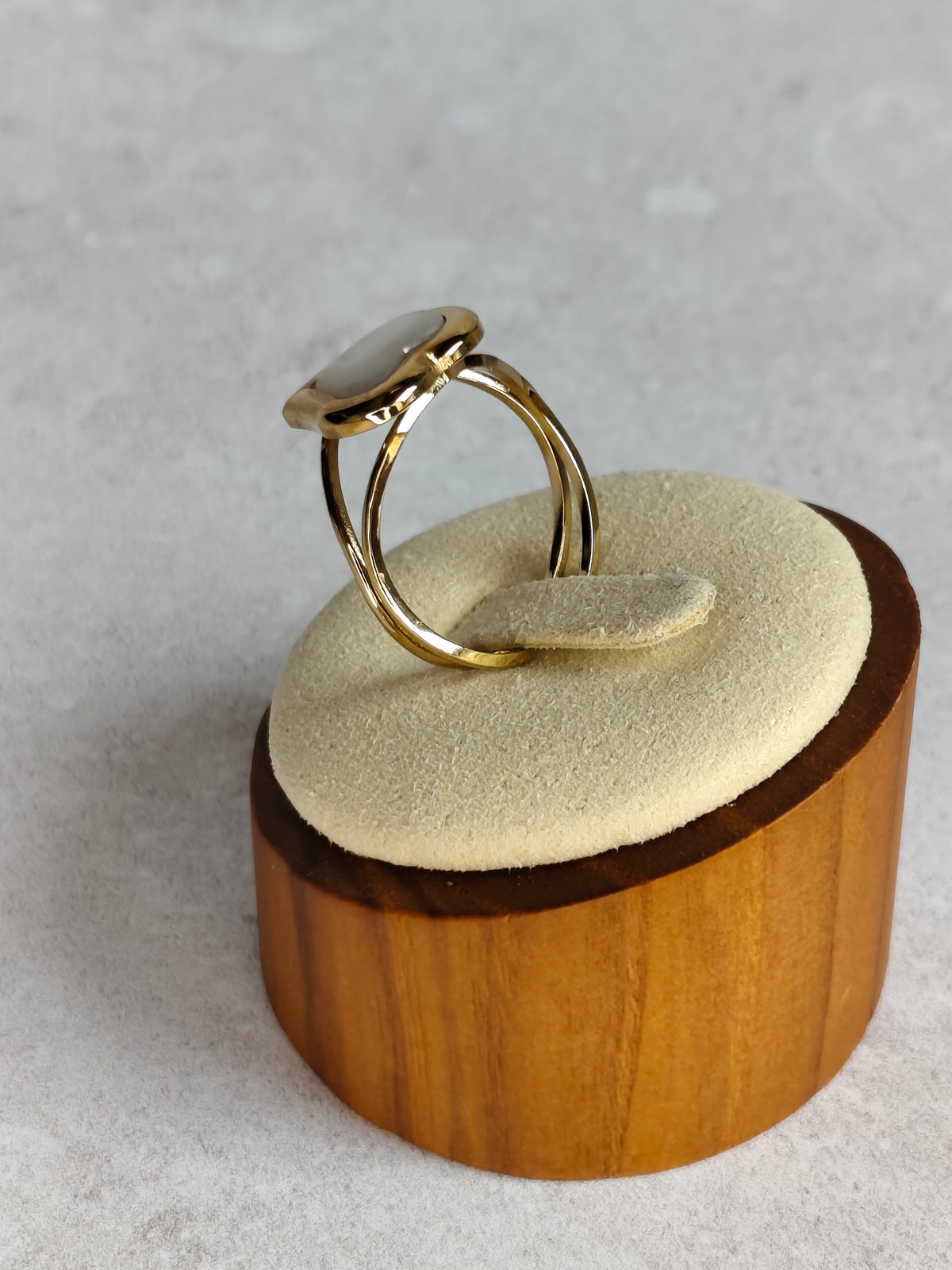 Cœur de Nacre — Bague Cœur Lumineux