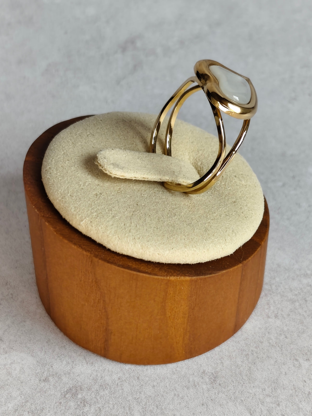 Cœur de Nacre — Bague Cœur Lumineux