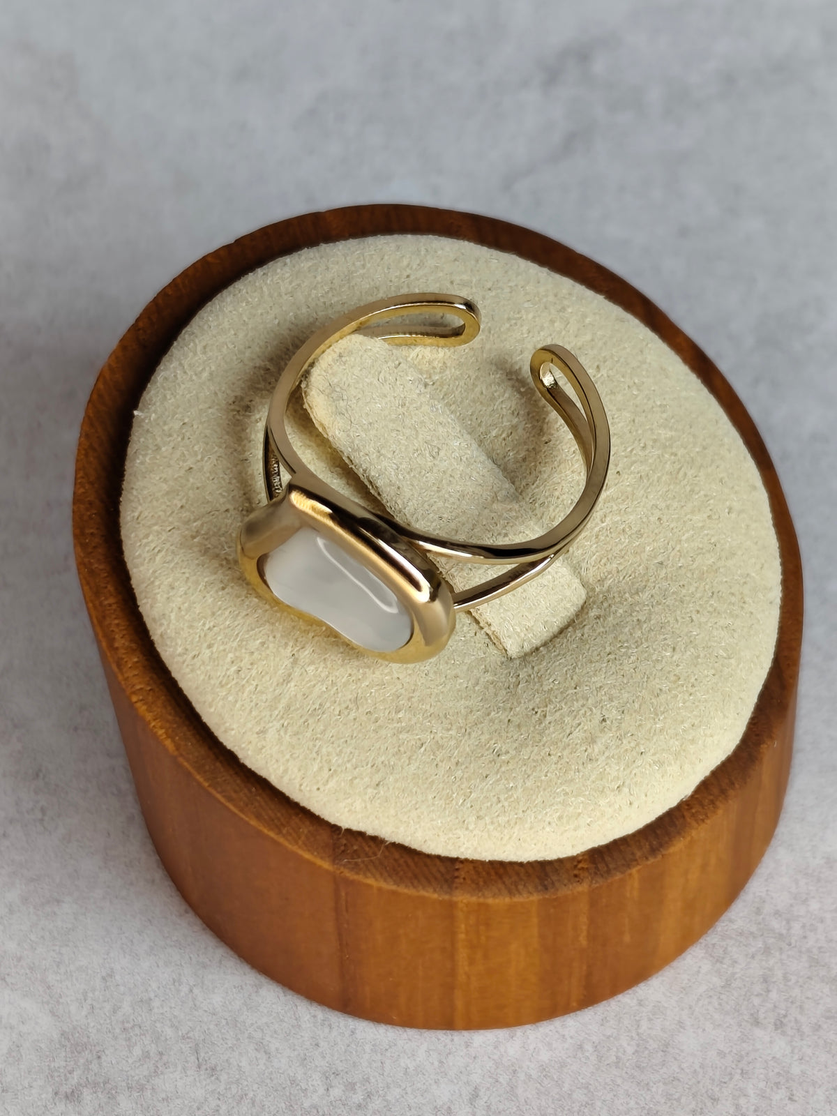Cœur de Nacre — Bague Cœur Lumineux