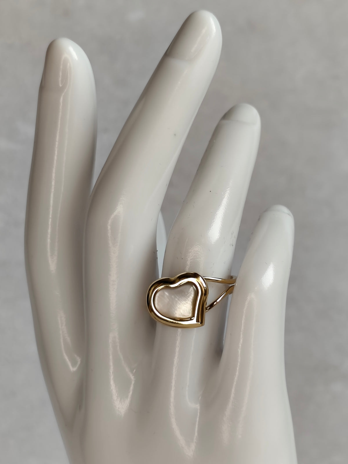 Cœur de Nacre — Bague Cœur Lumineux