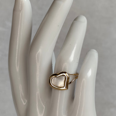Cœur de Nacre — Bague Cœur Lumineux