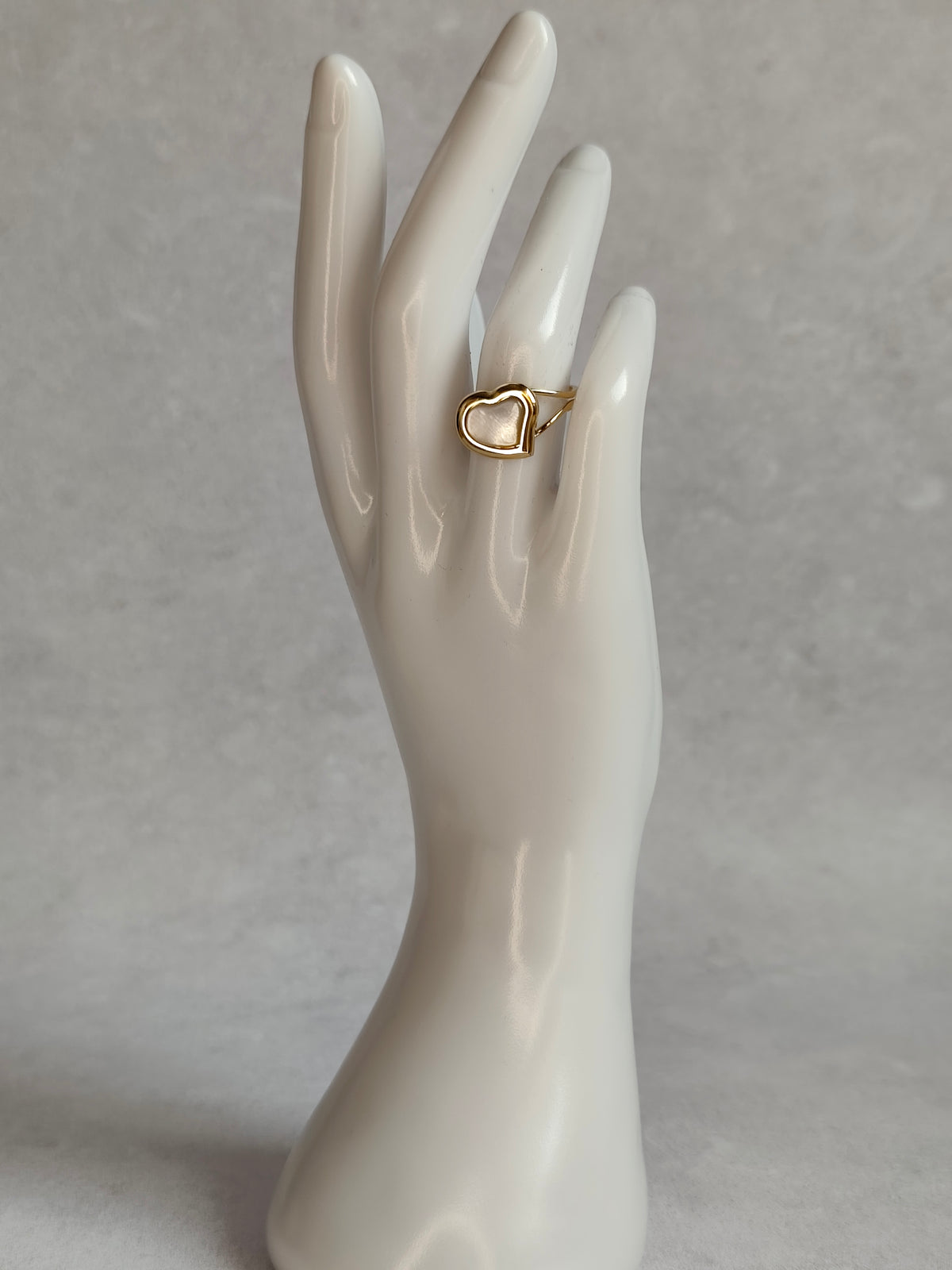 Cœur de Nacre — Bague Cœur Lumineux