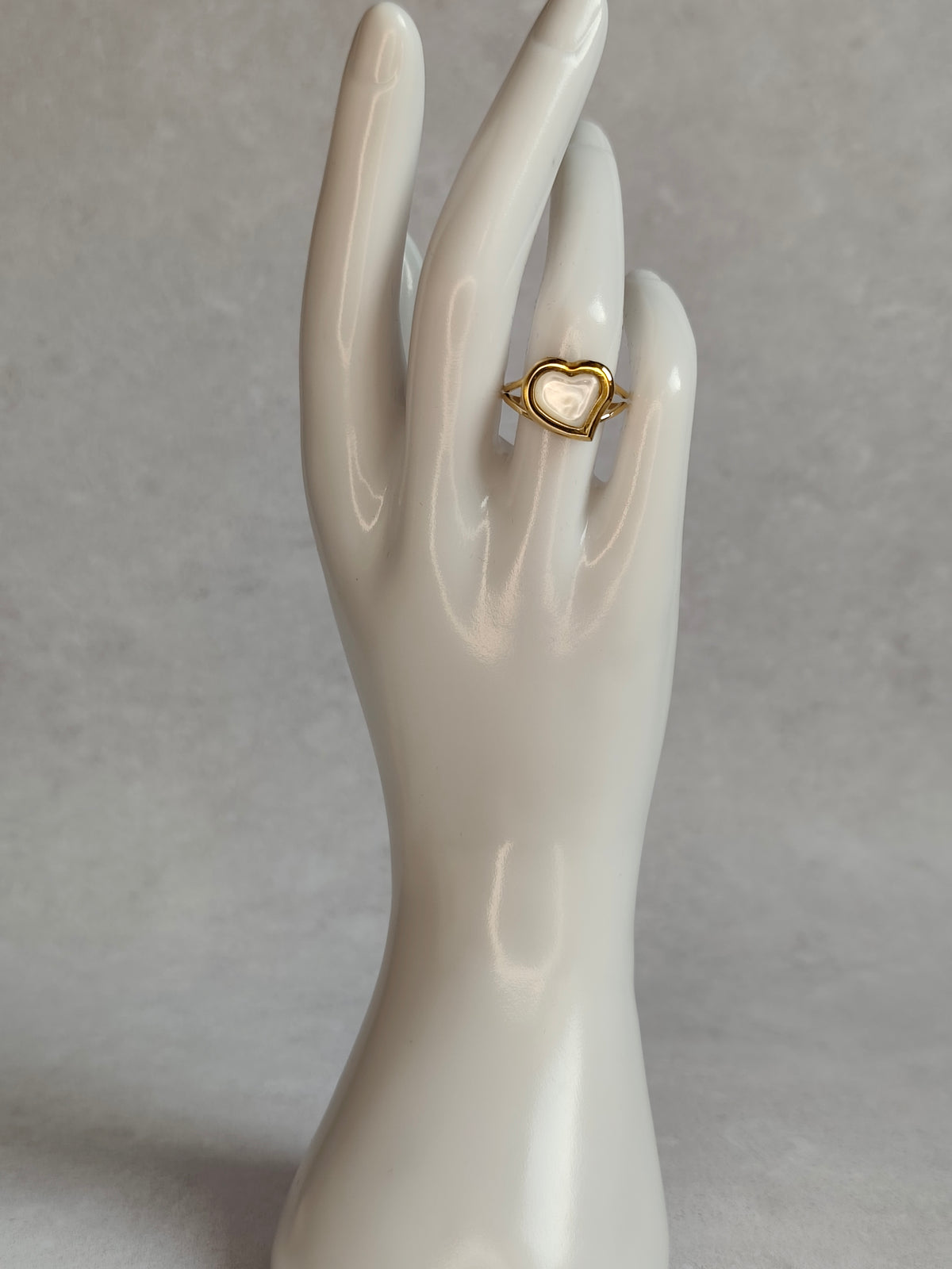 Cœur de Nacre — Bague Cœur Lumineux